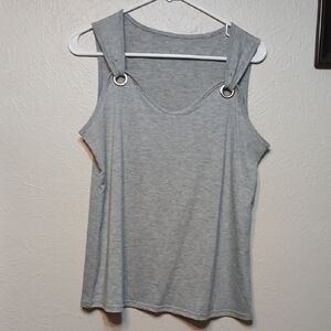 🧡NWOT Soft Gray Sleeveless Top